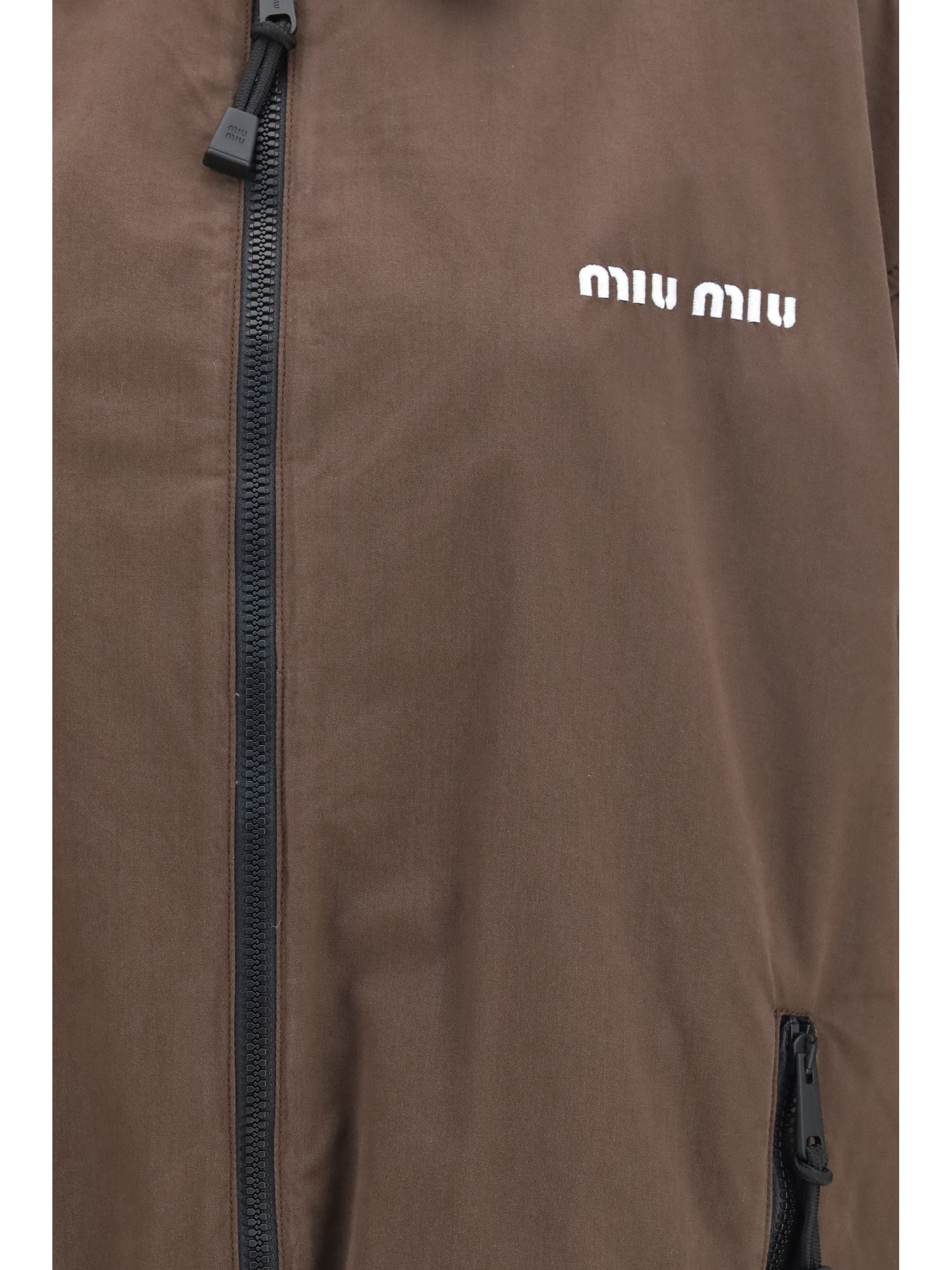 gabardine jacket with zip