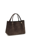 small suede handbag