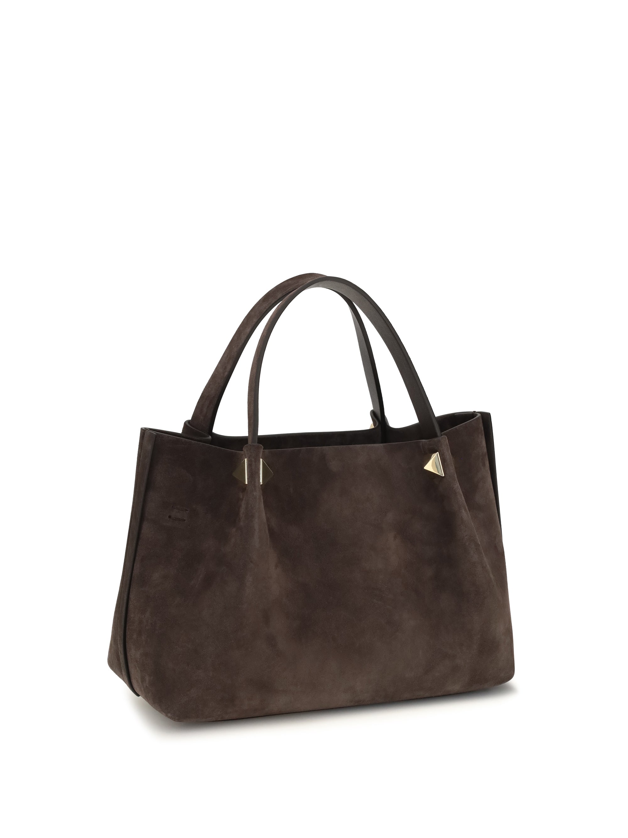 small suede handbag
