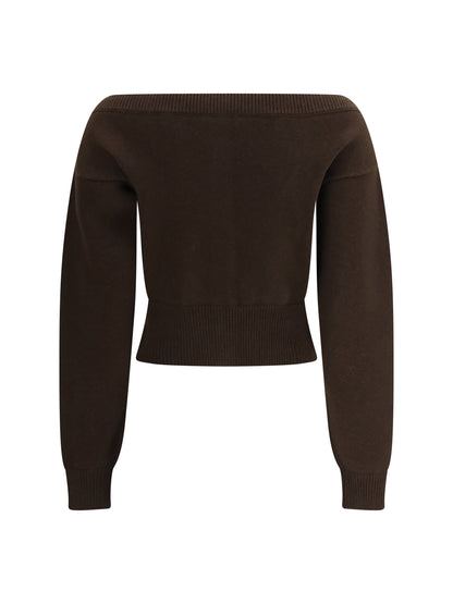 TOM FORD L soft cashmere open-neck shrunken cardigan