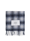 checked alpaca scarf