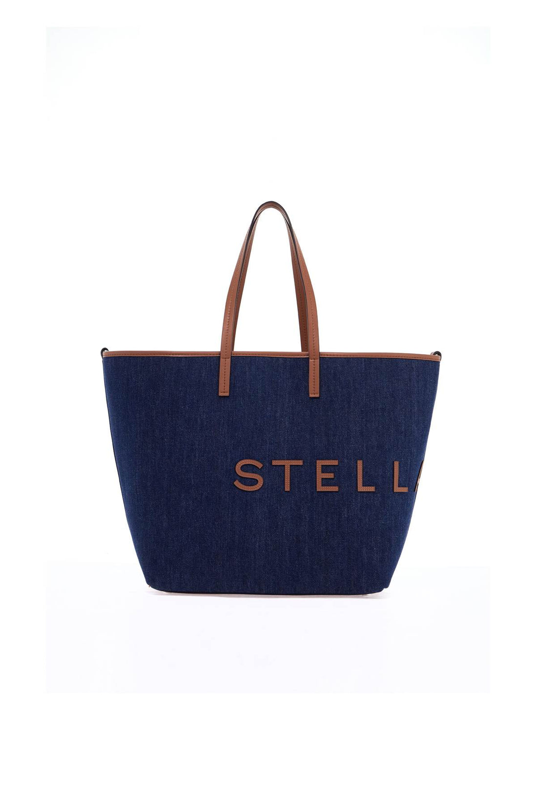 denim tote bag with logo branding