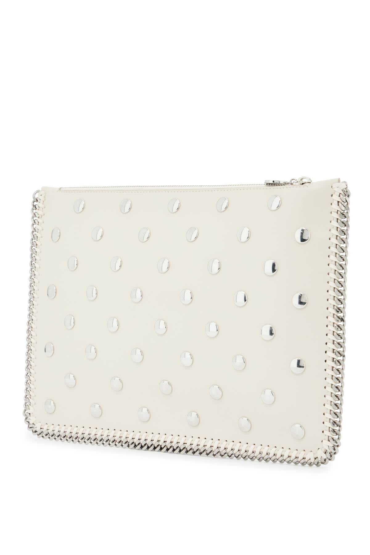 falabella studded pouch with