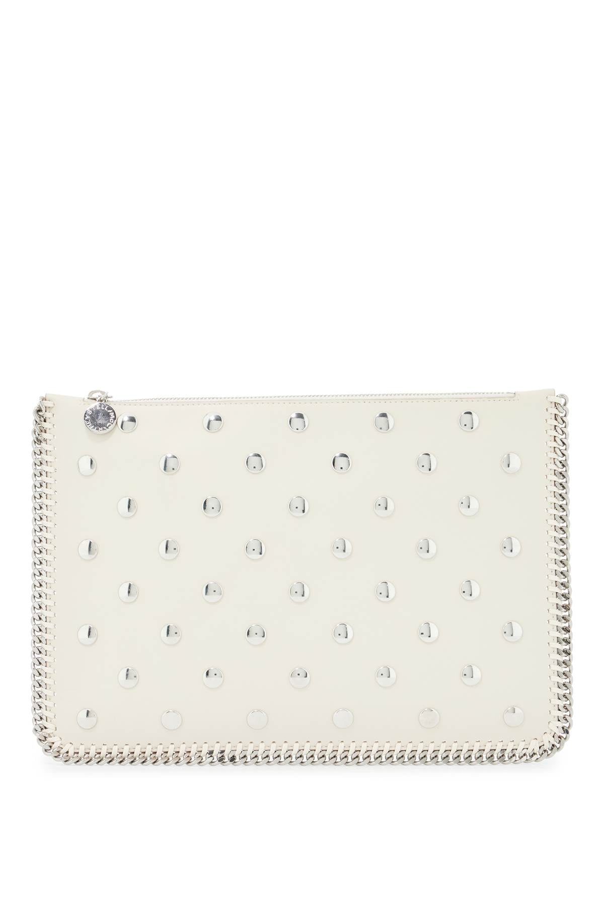 falabella studded pouch with