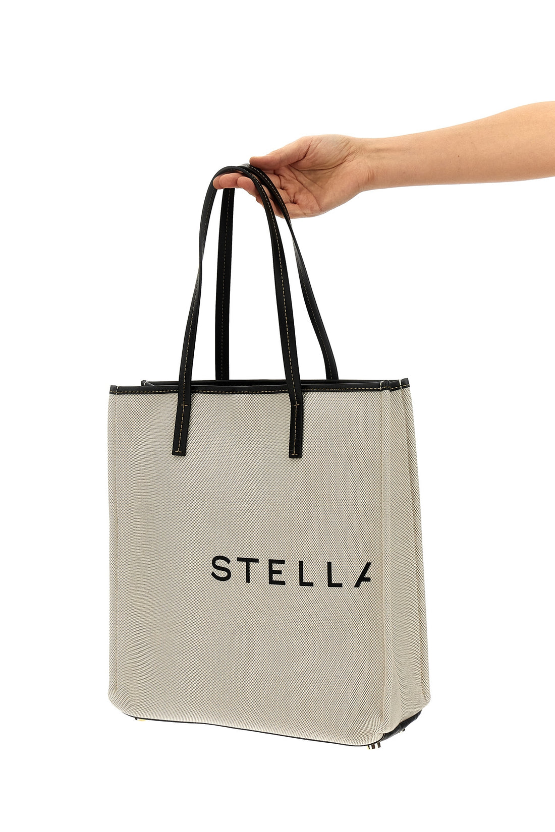 STELLA MCCARTNEY OS smc canvas shopping bag