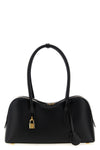 ryder shoulder bag in hammered leather-effect fabric