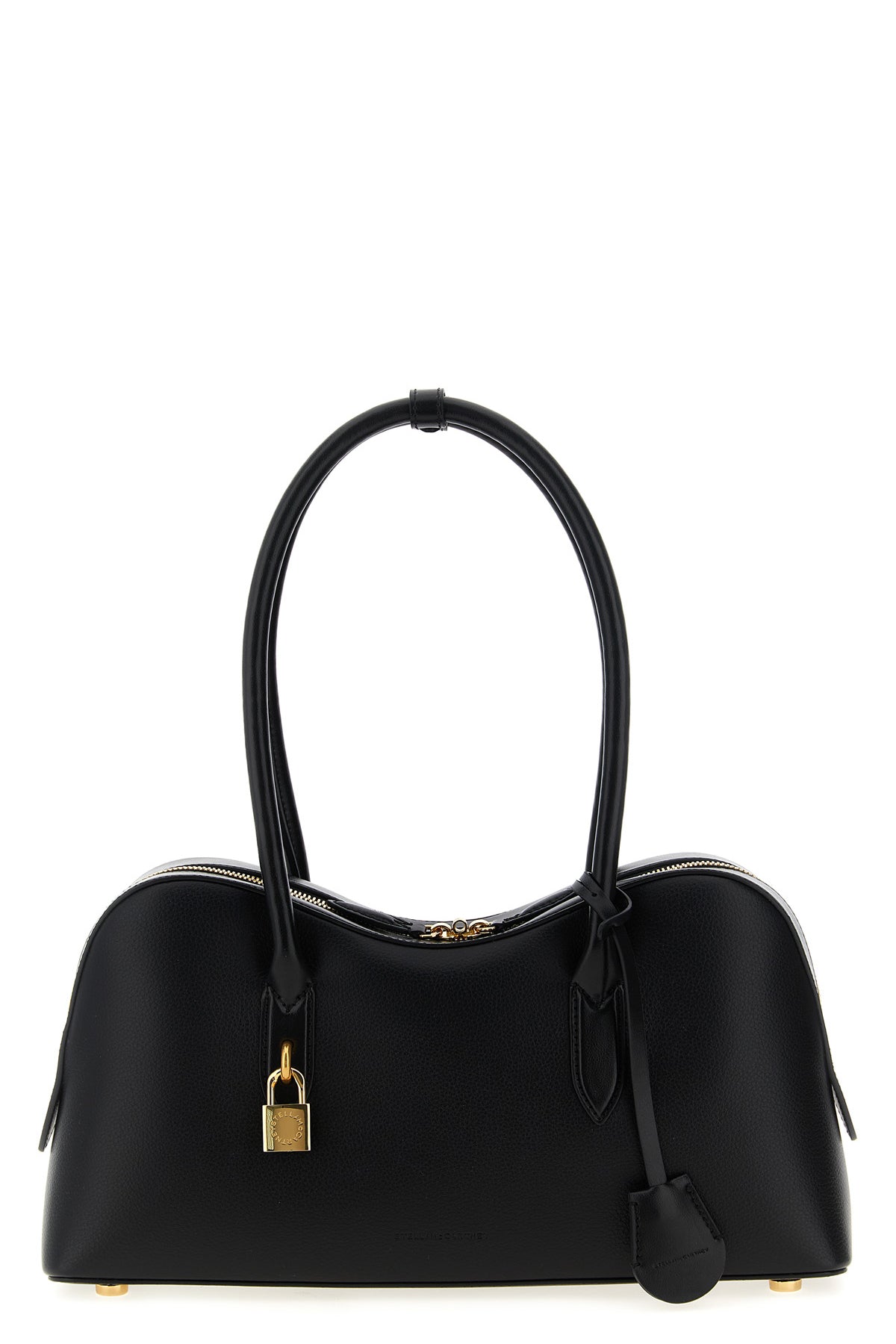 ryder shoulder bag in hammered leather-effect fabric