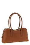 ryder shoulder bag in hammered leather-effect fabric