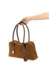 ryder shoulder bag in alter suede
