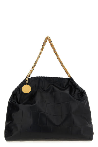 large falabella shopping bag in uppeal(tm) crocodile fabric
