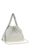 falabella mini drawstring handbag in matte eco shaggy deer fabric