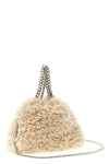 the stella mccartney falabella mini handbag stands out for its material textur