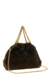 the stella mccartney falabella mini drawstring handbag presents a destructured