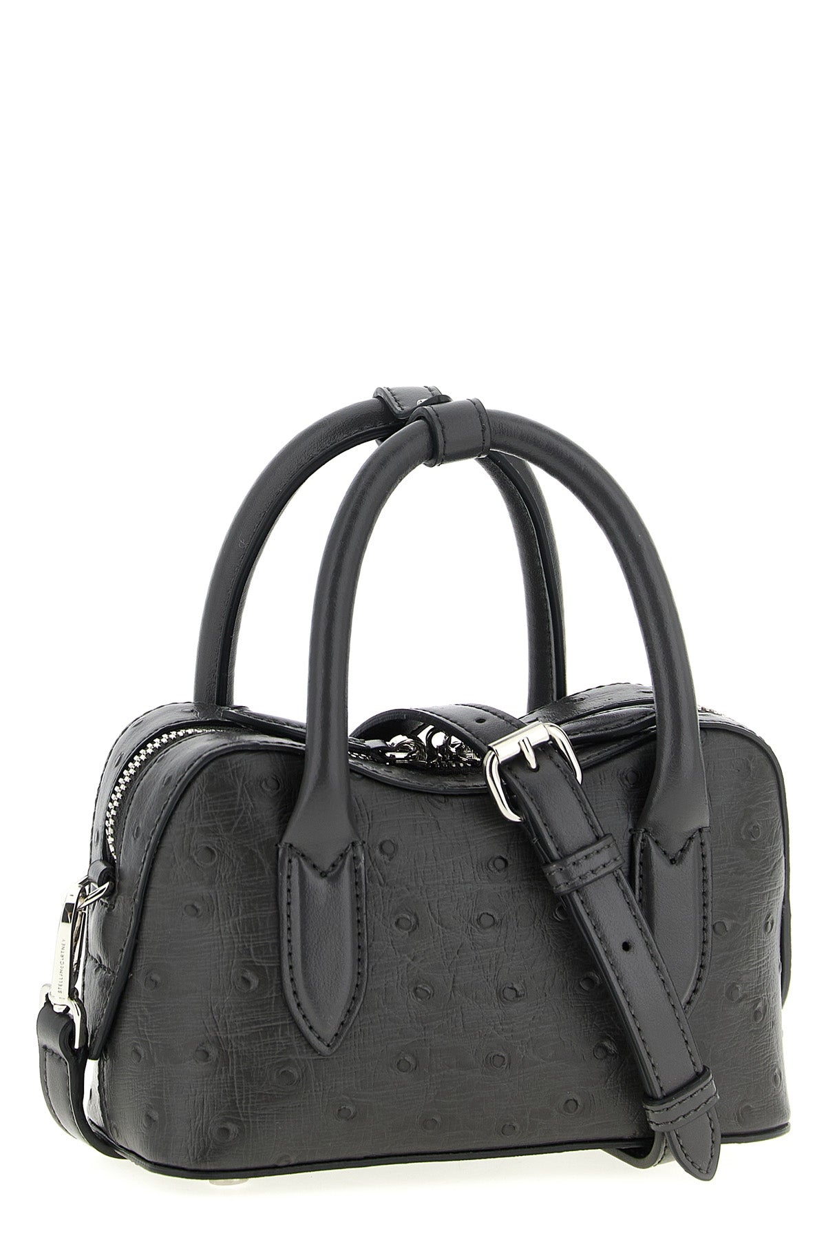 ryder crossbody bag in ostrich leather-effect fabric