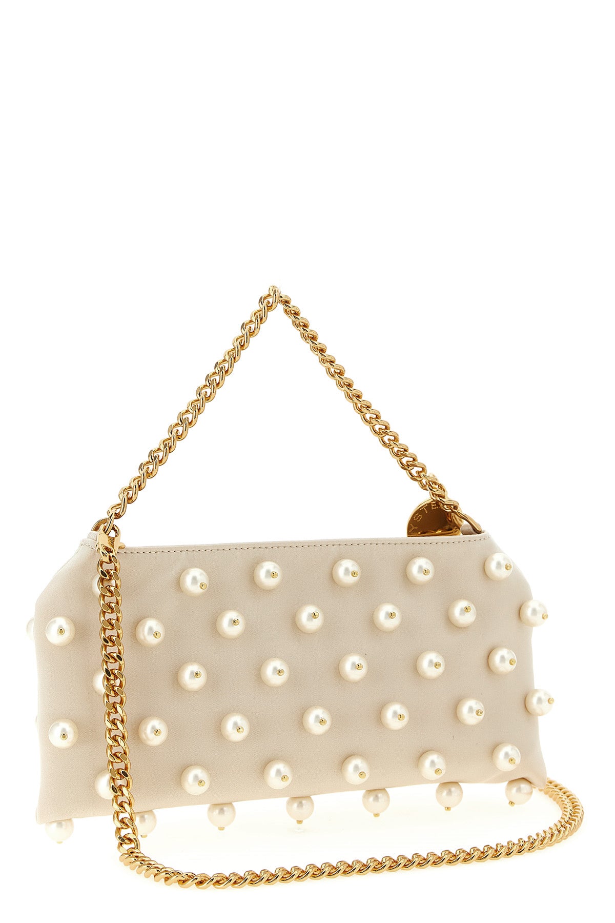 falabella mini evening forest-friendly satin handbag embroidered