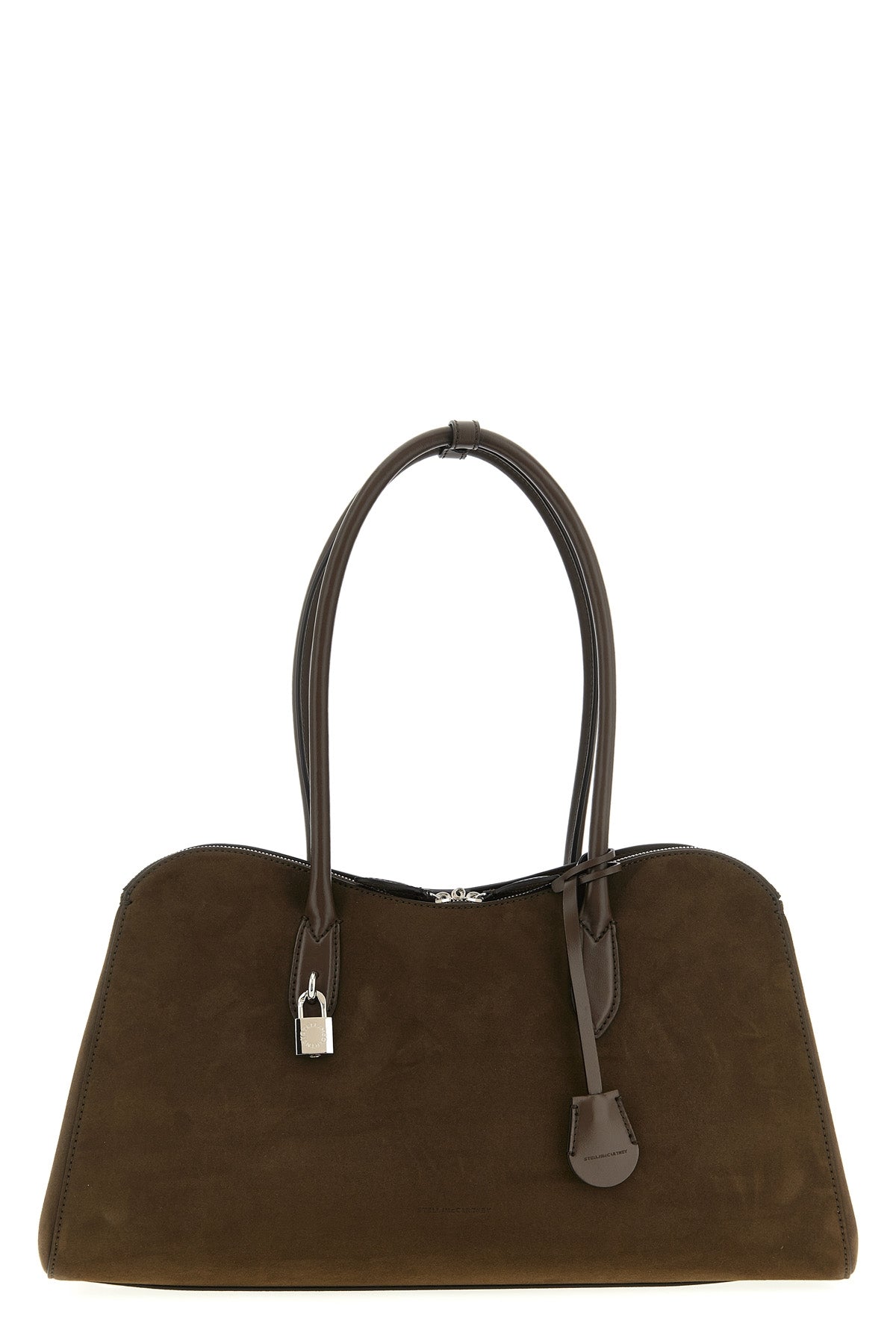 ryder open shoulder bag in suede effect fabric
