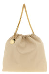 falabella drawstring shoulder bag in shaggy deer