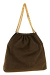 falabella drawstring shoulder bag in suede effect fabric