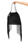 falabella medium shoulder bag in woven leather-effect woven vegan leather fa