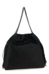 falabella medium shoulder bag in woven leather-effect woven vegan leather fa