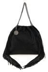 falabella medium shoulder bag in woven leather-effect woven vegan leather fa