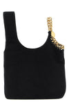 the stella mccartney wristlet falabella handbag has an asymmetrical and unstr