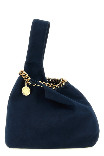 the stella mccartney null falabella wrist bag redefines the codes of leather g