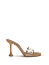 andreea glass mule sandals