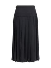ALESSANDRA RICH 40 pleated midi skirt