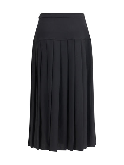 ALESSANDRA RICH 40 pleated midi skirt