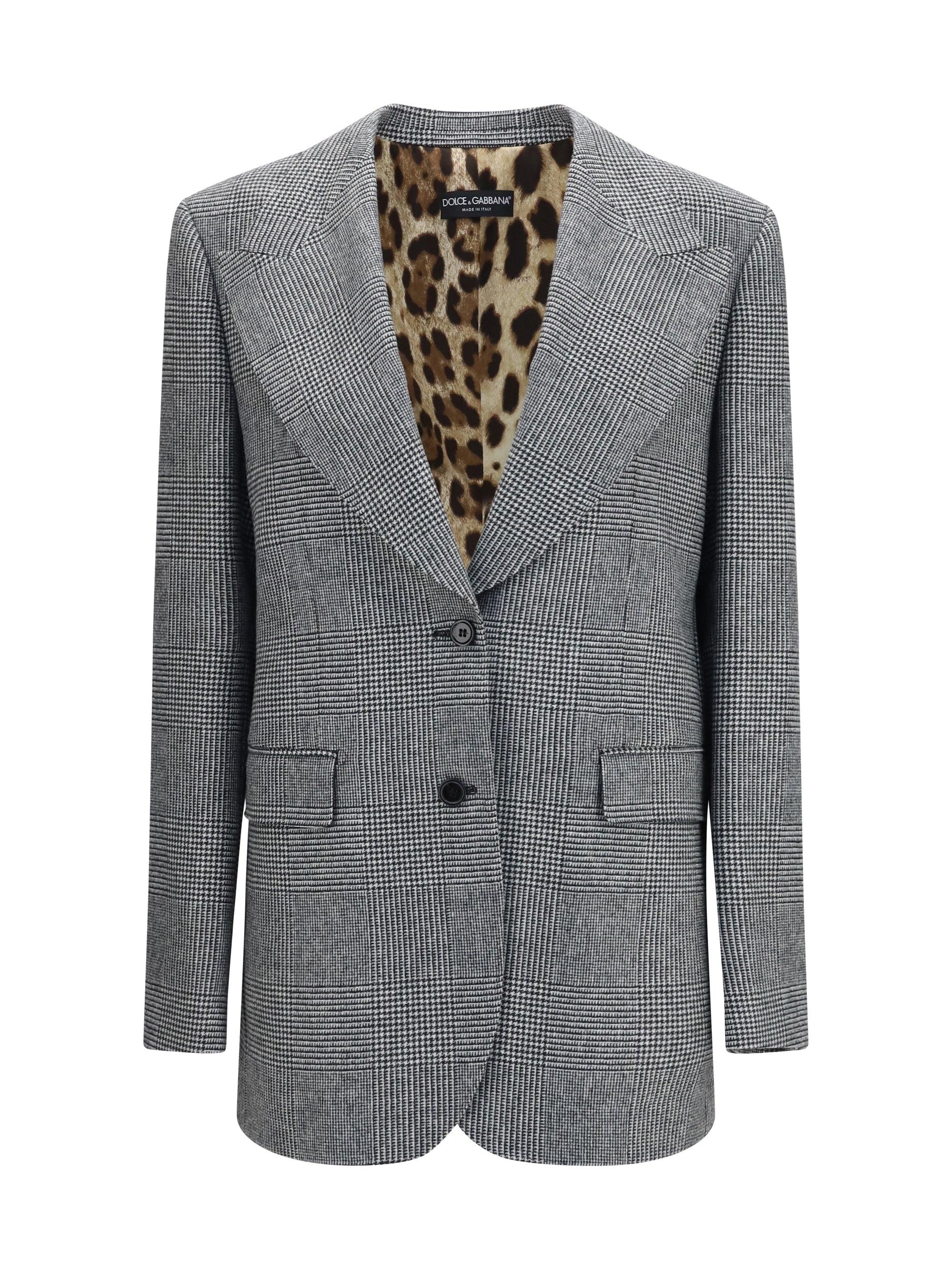 prince of wales single breasted blazer