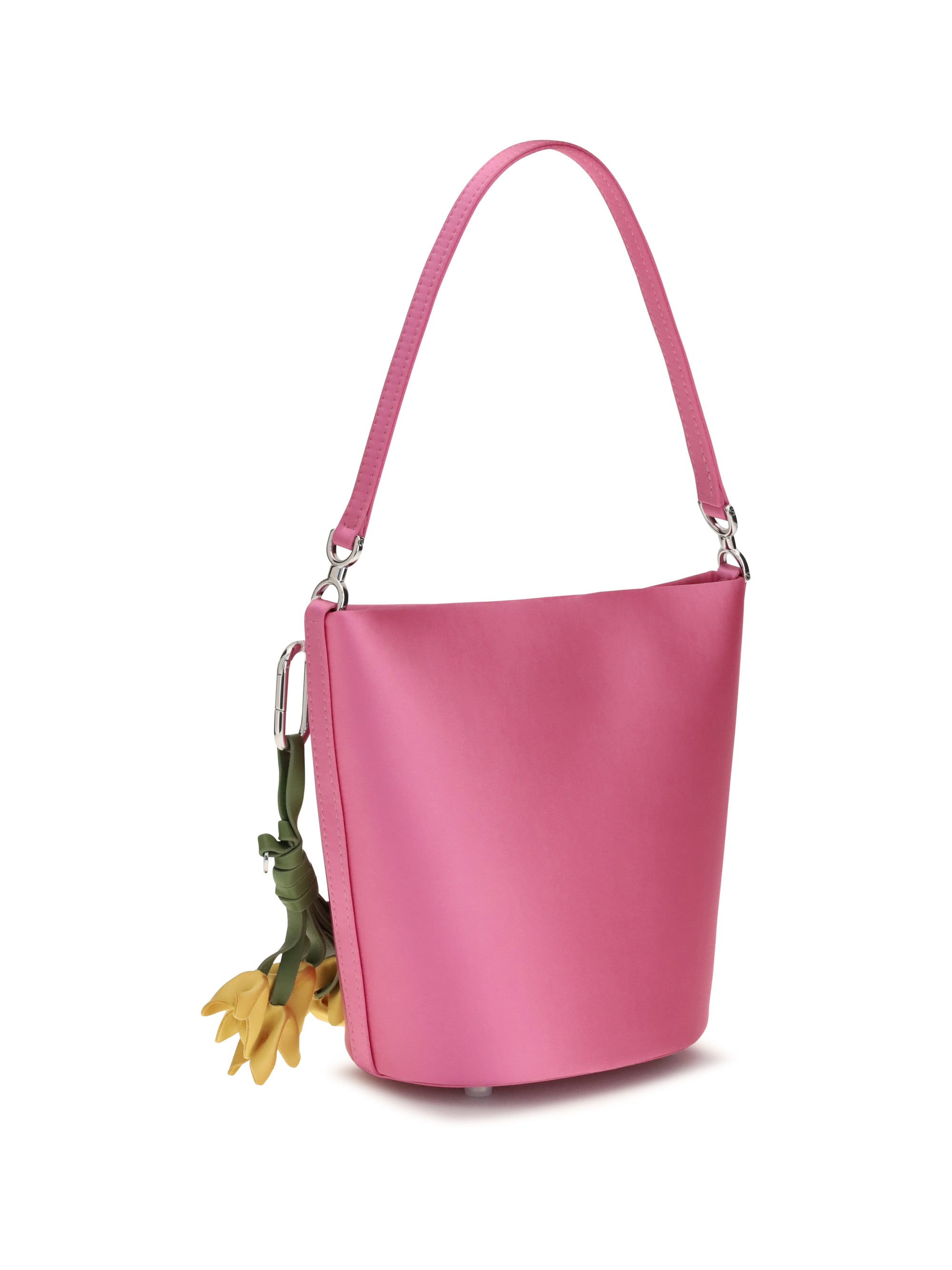 satin bucket bag