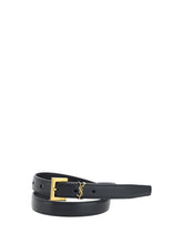 SAINT LAURENT 85 cassandre slim belt 