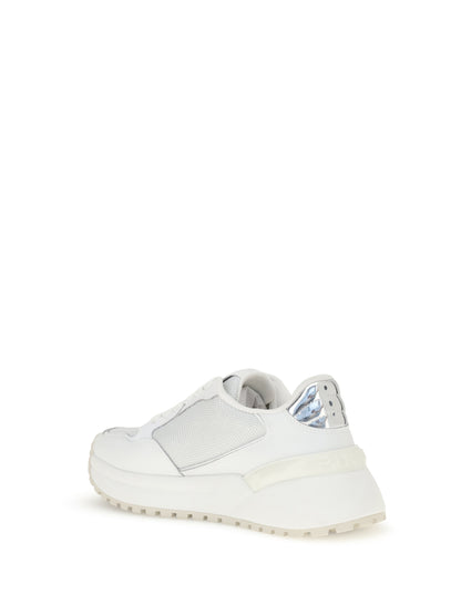 PINKO 36 logo and mirrored detail sneakers