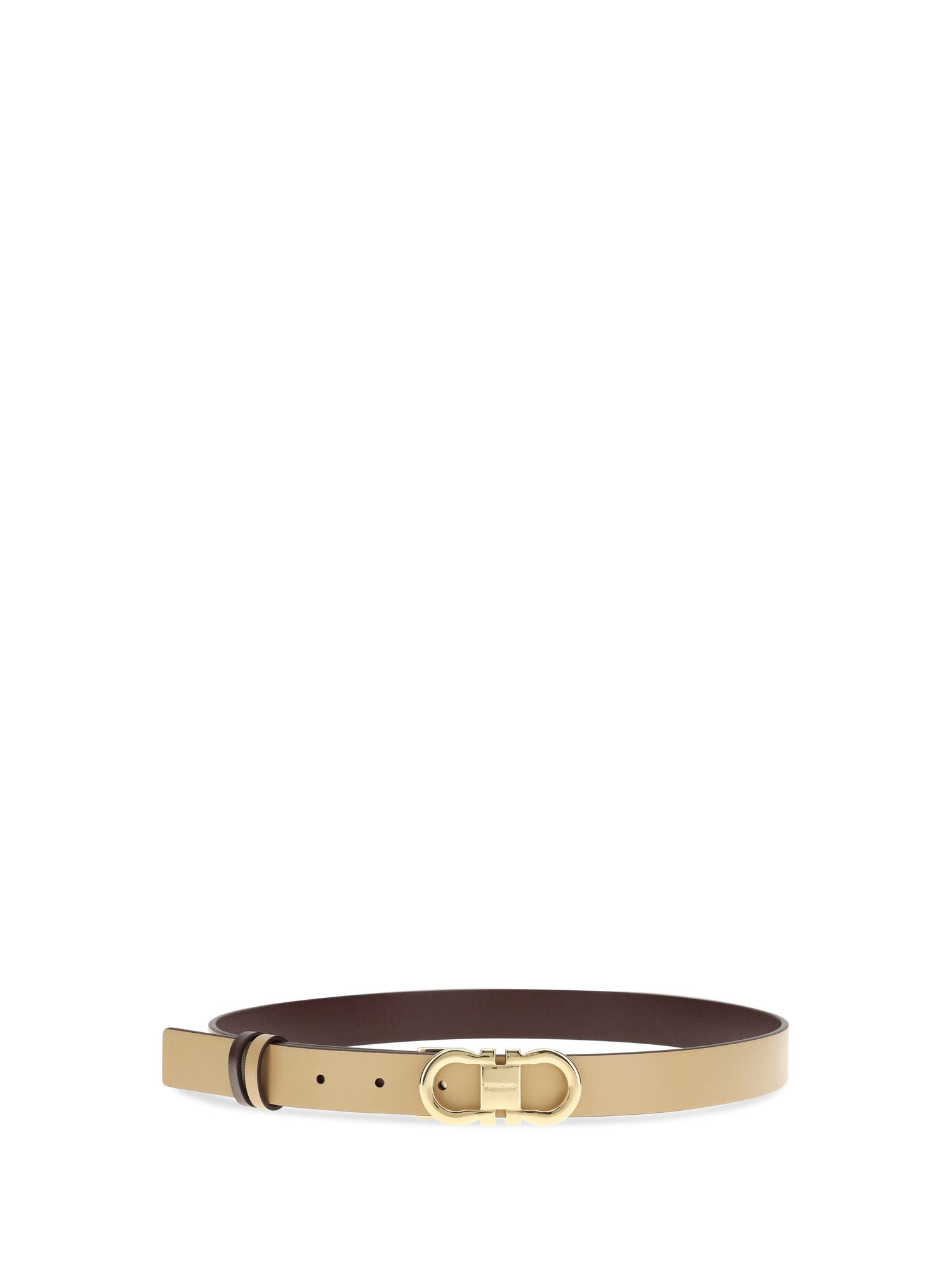 FERRAGAMO 75 adjustable and reversible gancini leather belt