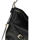 large voyou shoulder bag in shiny leather