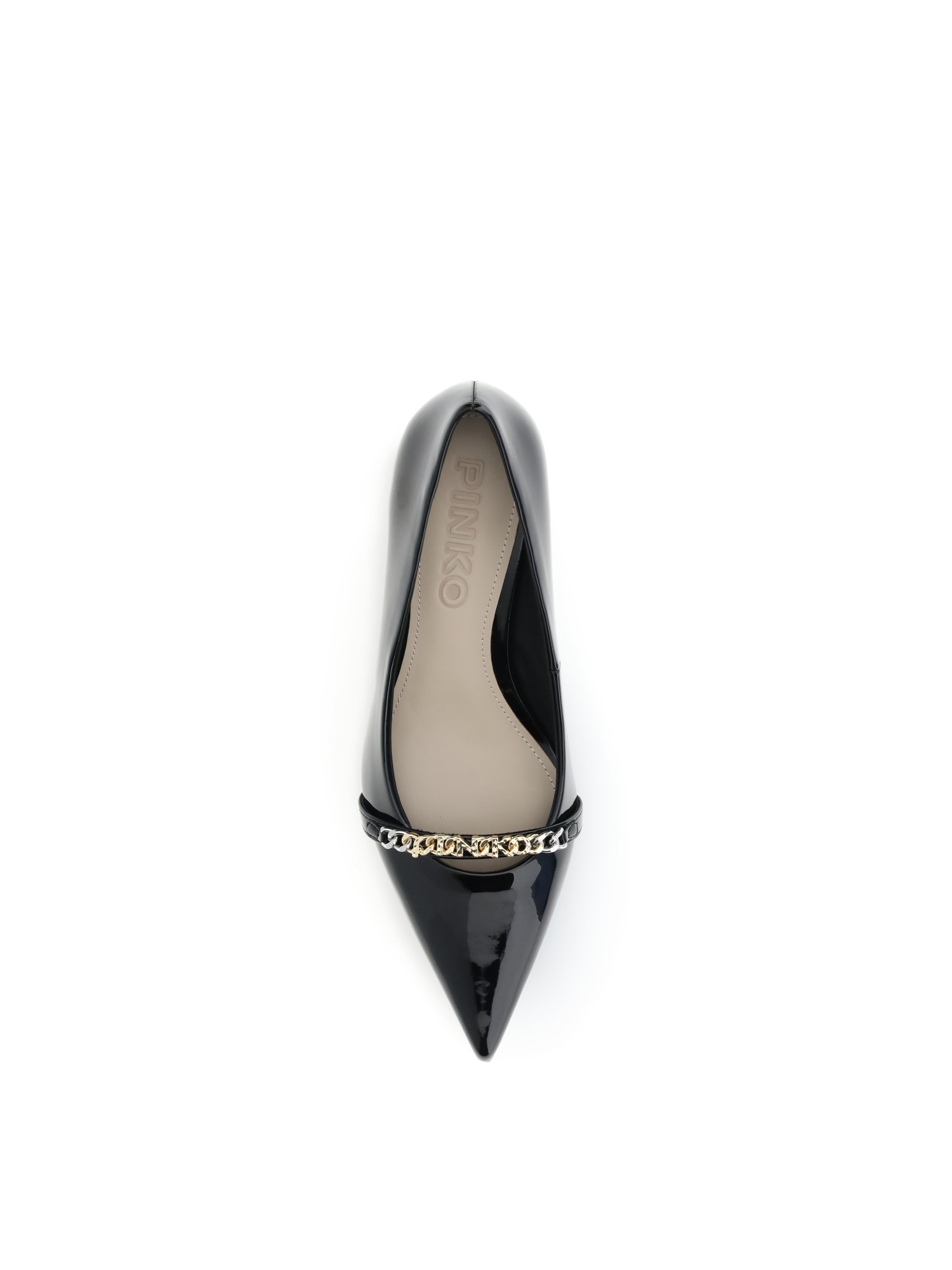 PINKO 36 patent leather gloria pumps