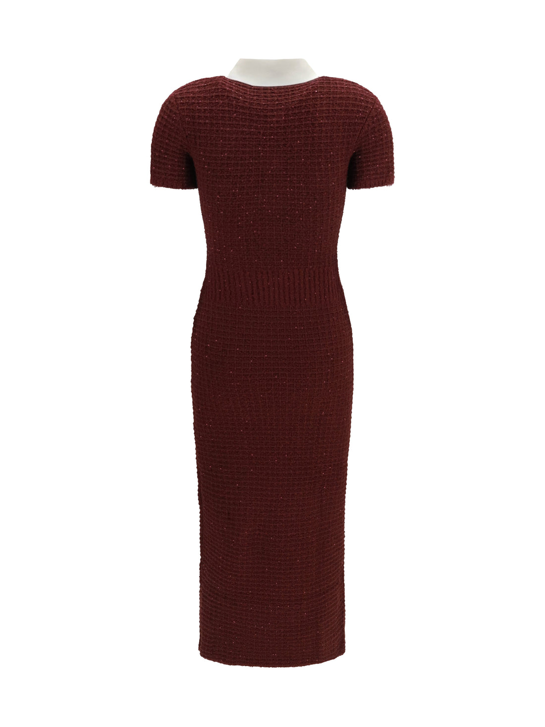SELF-PORTRAIT L knit midi dress with statement buttons