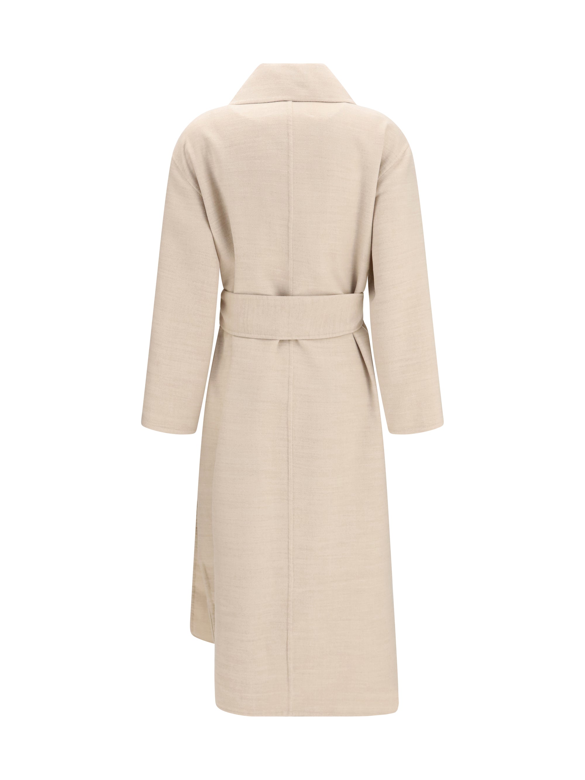belted double wool coat