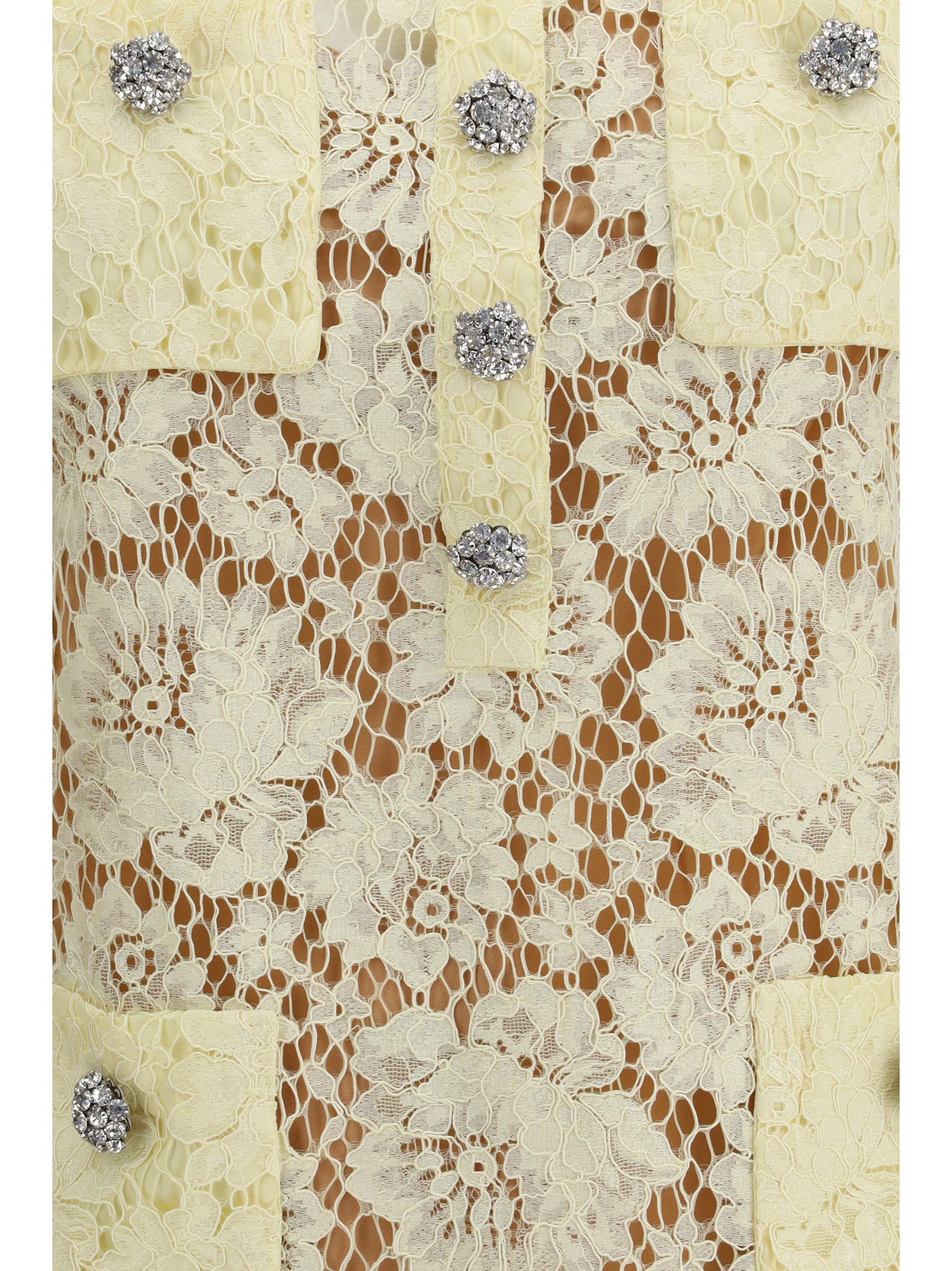 SELF-PORTRAIT 6 fine lace mini dress