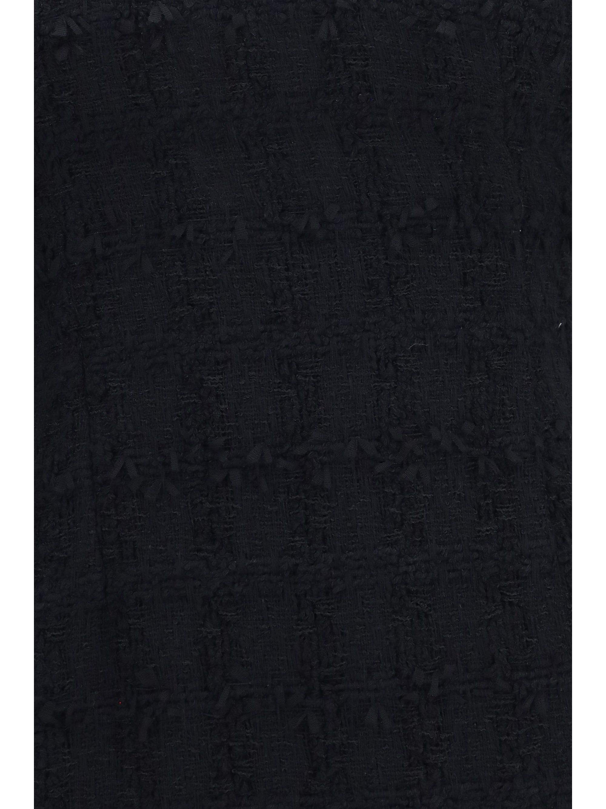 checked bouclé tweed mni dress with bows