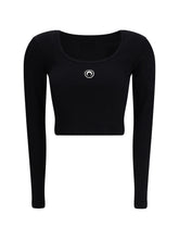 MARINE SERRE M moon logo long-sleeved top