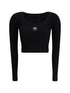 MARINE SERRE M moon logo long-sleeved top