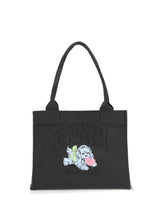 GANNI OS puppy tote bag