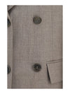 virgin wool double-breasted blazer