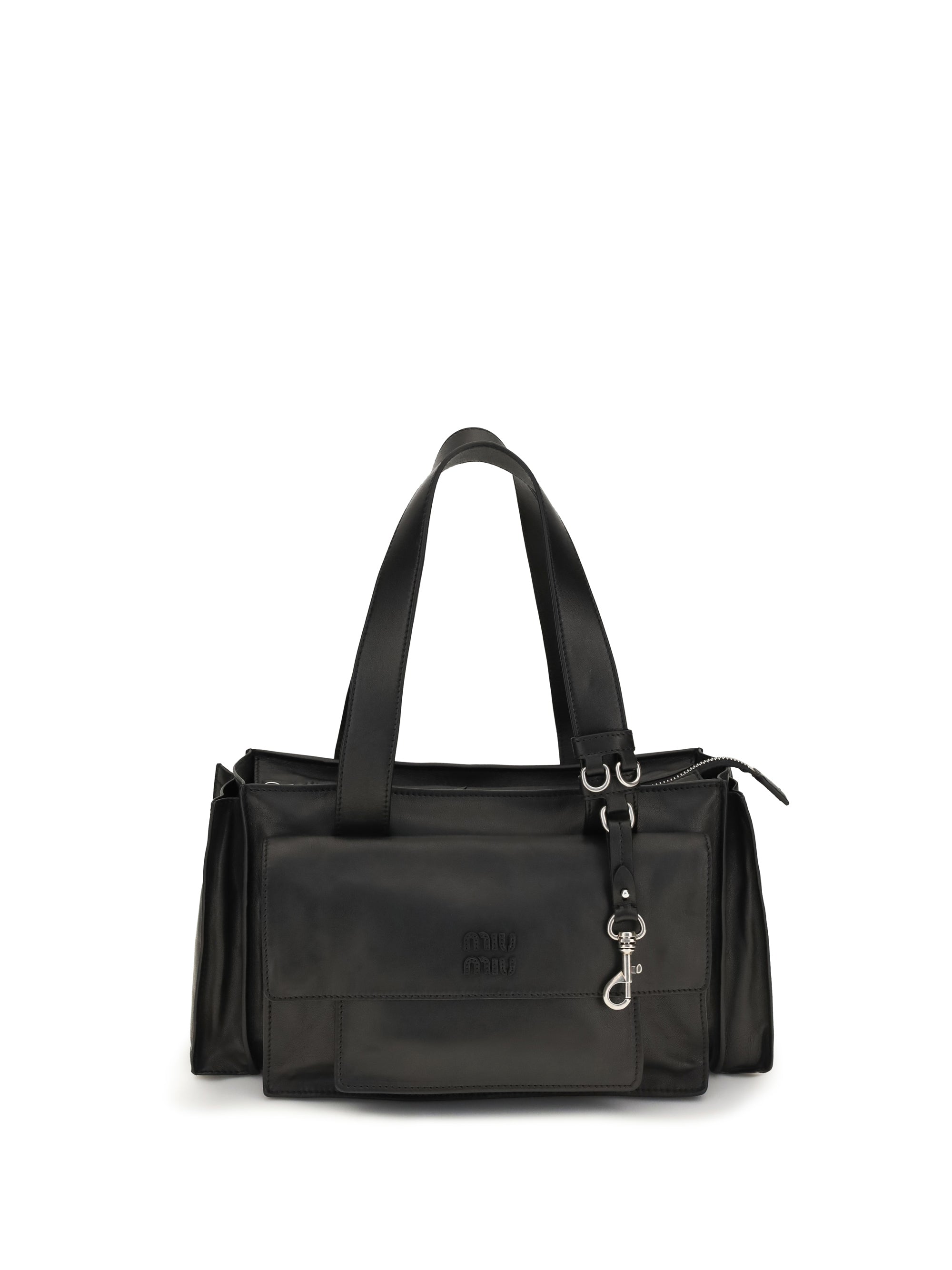 utilitaire leather shoulder bag