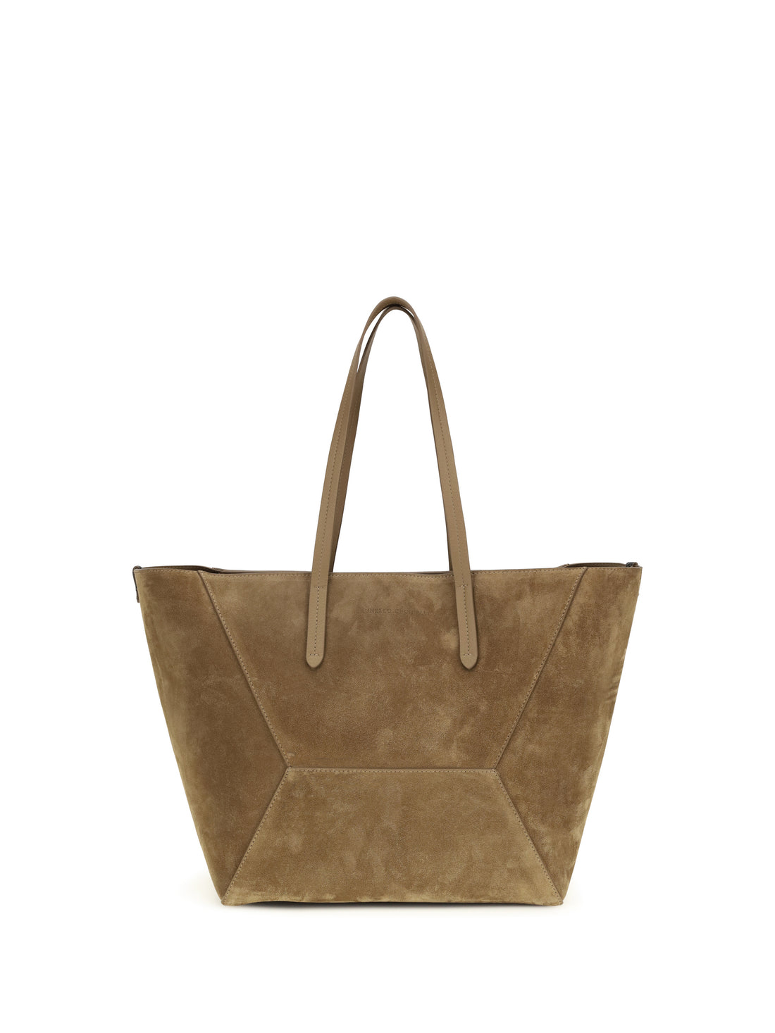 BRUNELLO CUCINELLI OS suede bc tote bag
