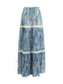 ETRO 40 silk crepon maxi skirt