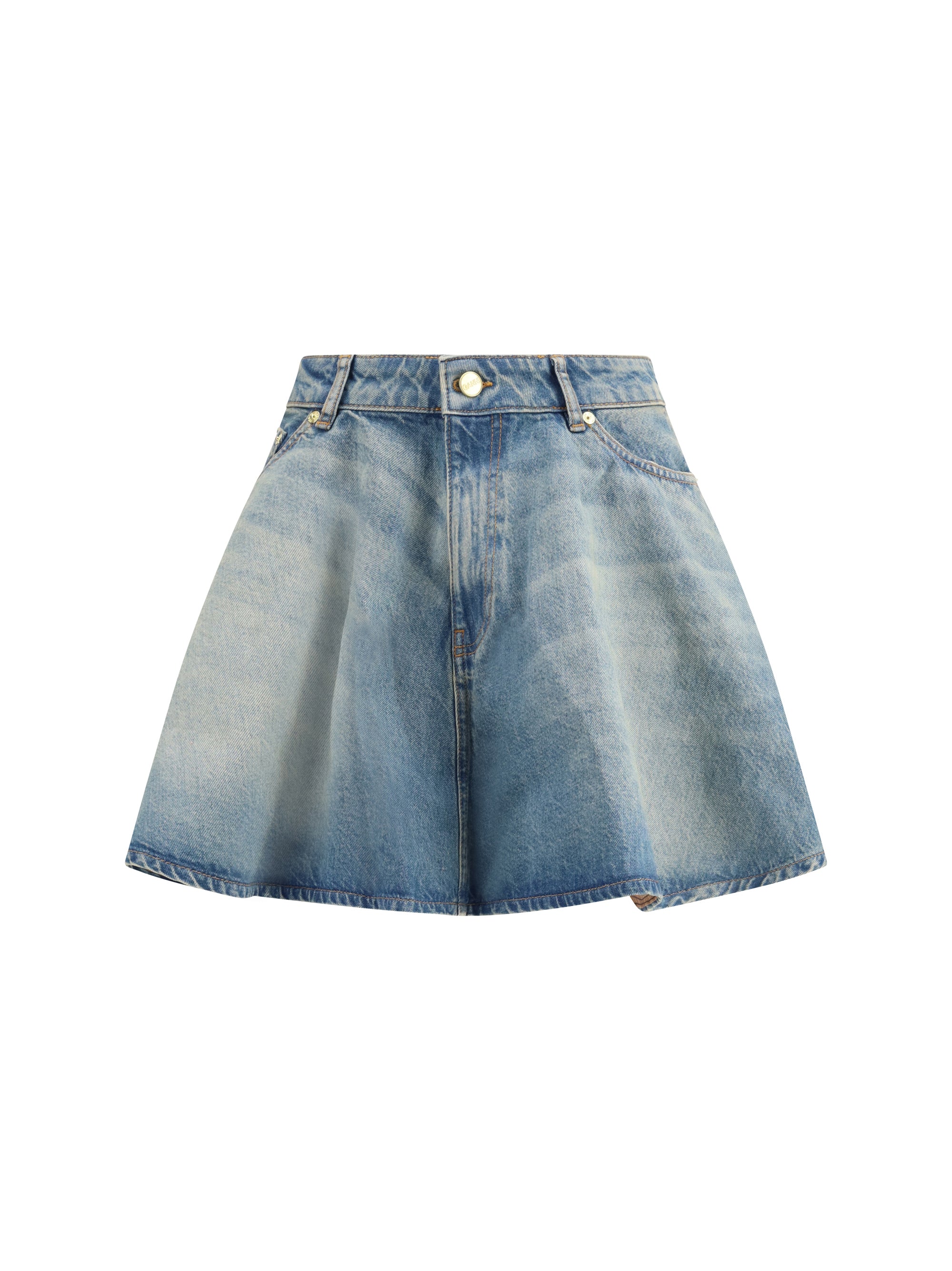 denim miniskirt