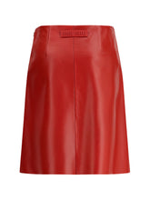 MIU MIU 44 nappa leather skirt